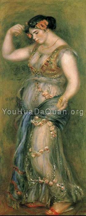 Dancing girl with castanets - 皮埃尔·奥古斯特·雷诺阿